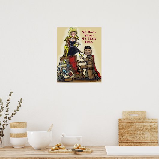 Koningin van Schoenen Poster (Keuken)