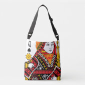 koningin van schoppen crossbody tas (Voorkant)