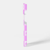 Koningin van schoppen iPhone Case Cute Pink Checke Hoesje (Linkerkant)