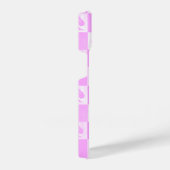 Koningin van schoppen iPhone Case Cute Pink Checke Hoesje (Rechterkant)