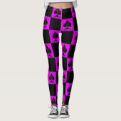 Koningin van schoppenwijken Leggings warme roze co (Voorkant)