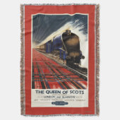 Koningin van Schots Pullman Train Deken (Voorkant Verticaal)