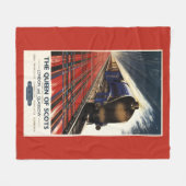 Koningin van Schots Pullman Train Fleece Deken (Voorkant (Horizontaal))
