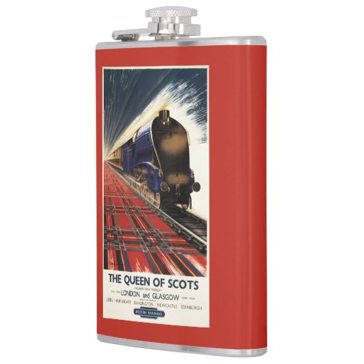 Koningin van Schots Pullman Train Heupfles (Links)