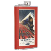 Koningin van Schots Pullman Train Heupfles (Rechts)