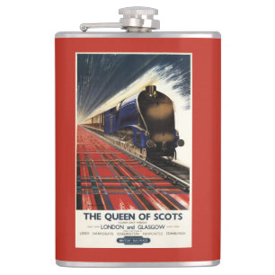 Koningin van Schots Pullman Train Heupfles
