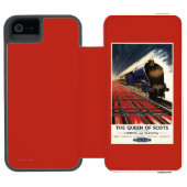 Koningin van Schots Pullman Train Incipio iPhone Portemonnee Hoesje (Agenda Open)