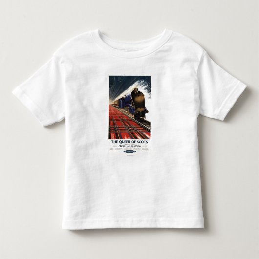 Koningin van Schots Pullman Train Kinder Shirts (Voorkant)