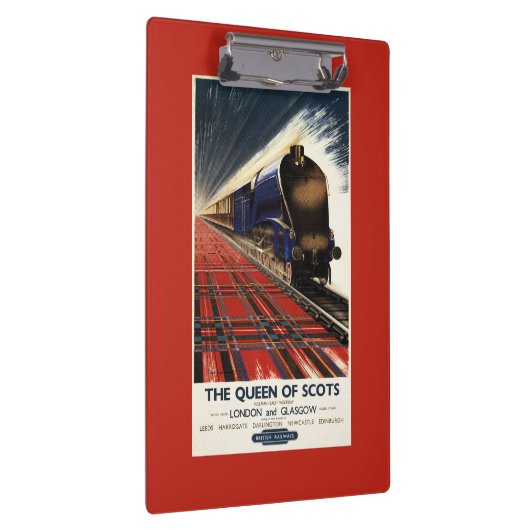 Koningin van Schots Pullman Train Klembord (Rechts)