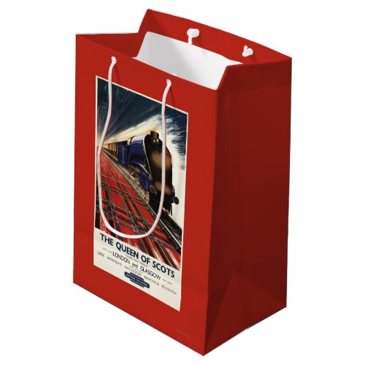 Koningin van Schots Pullman Train Medium Cadeauzakje (Achterkant Gekanteld)