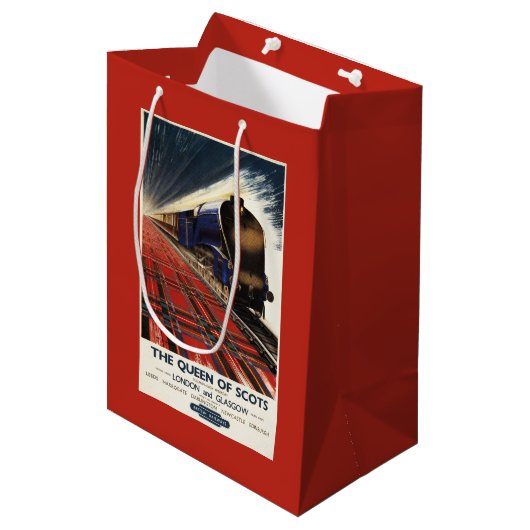 Koningin van Schots Pullman Train Medium Cadeauzakje (Voorkant Gekanteld)