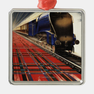 Koningin van Schots Pullman Train Metalen Ornament