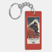 Koningin van Schots Pullman Train Sleutelhanger (Voorkant Links)