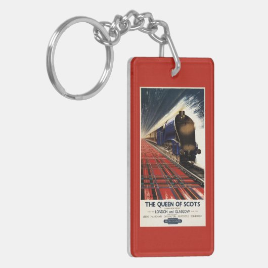 Koningin van Schots Pullman Train Sleutelhanger (Voorkant Links)
