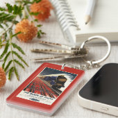 Koningin van Schots Pullman Train Sleutelhanger (Voorkant Rechts)