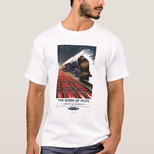 Koningin van Schots Pullman Train T-shirt (Voorkant)