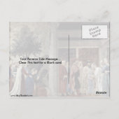 koningin van Sheba door Piero Della Francesca Briefkaart (Achterkant)