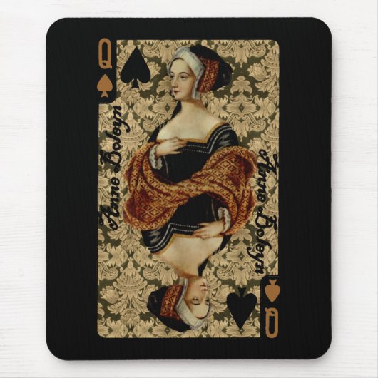 Koningin van Spades Mousepad Muismat (Voorkant)