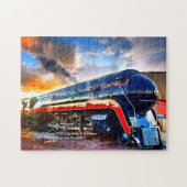 Koningin van Steam J611 Norfolk Westerne locomotie Legpuzzel (Horizontaal)