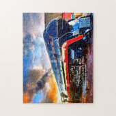 Koningin van Steam J611 Norfolk Westerne locomotie Legpuzzel (Verticaal)