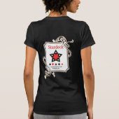 Koningin van sterren (donkere kleuren) t-shirt (Achterkant)