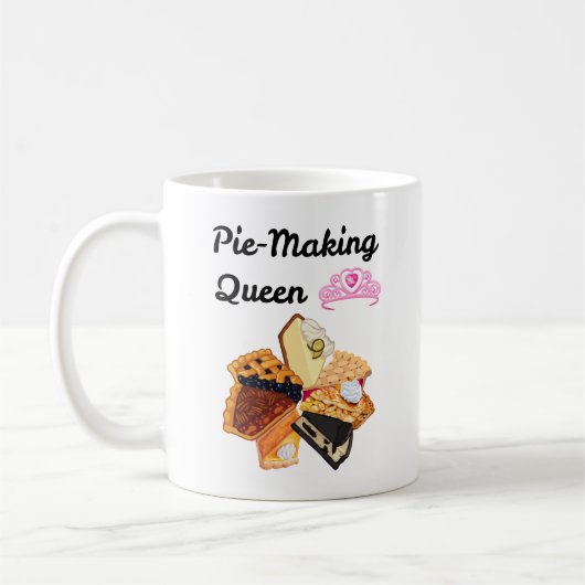 Koningin van taarten bakken koffiemok (Links)