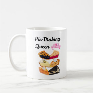 Koningin van taarten bakken koffiemok