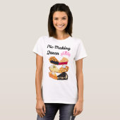 Koningin van taarten maken t-shirt (Voorkant volledig)