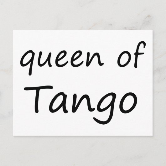 Koningin van Tango! Briefkaart (Voorkant)