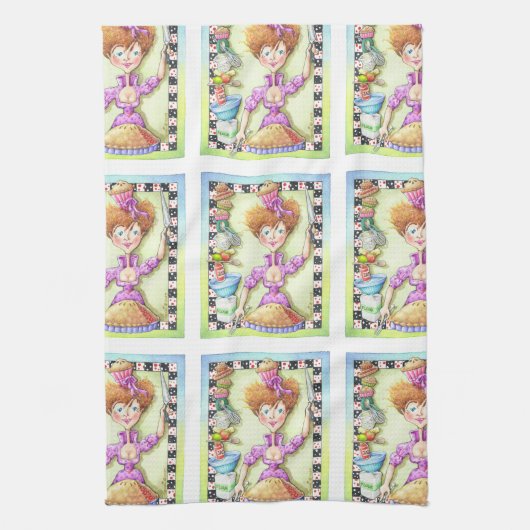 KONINGIN VAN TARTS THEEDOEK (Verticaal)