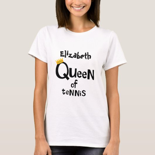 Koningin van Tennis T-shirt (Voorkant)