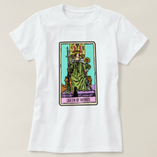 Koningin van Wands Tarot Card T-shirt