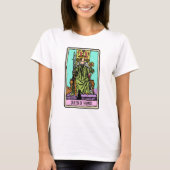 Koningin van Wands Tarot Card T-shirt (Voorkant)