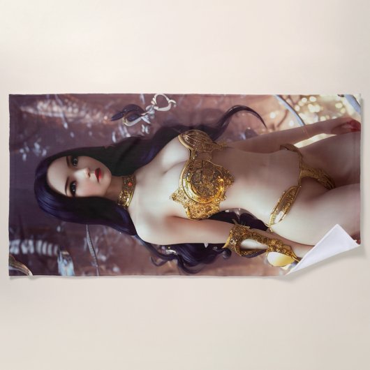 koningin van warrior vampire Beach Towel Strandlaken (Voorkant)