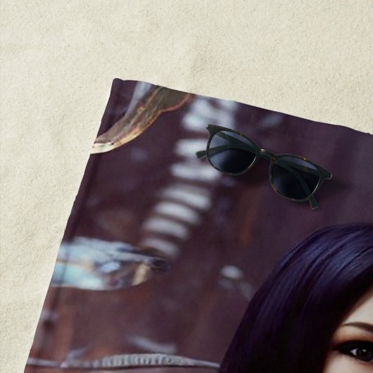 koningin van warrior vampire Beach Towel Strandlaken (In situ)