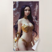 koningin van warrior vampire Beach Towel Strandlaken (Voorkant)