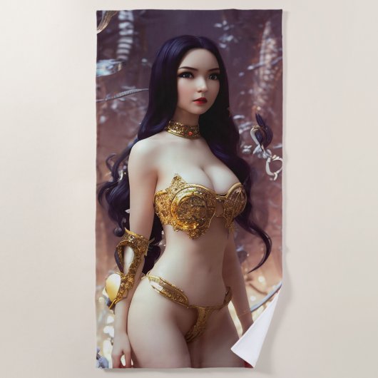 koningin van warrior vampire Beach Towel Strandlaken (Voorkant)