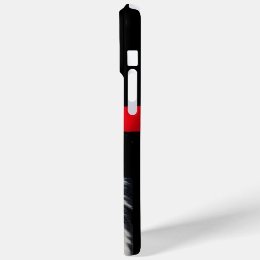 KONINGIN VAN WITTE VANGSTEN MET RODE RIBBONMONOGRA Case-Mate iPhone CASE (Achterkant / Links)