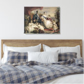 Koningin Victoria (1819-1901) en Prins Albert (181 Canvas Afdruk (Insitu (Slaapkamer))