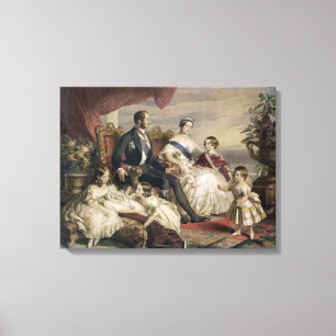 Koningin Victoria (1819-1901) en Prins Albert (181 Canvas Afdruk