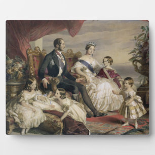 Koningin Victoria (1819-1901) en Prins Albert (181 Fotoplaat