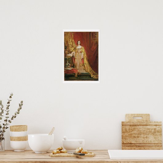 Koningin Victoria (1819-1901) met de kroon O Poster (Keuken)