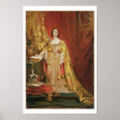 Koningin Victoria (1819-1901) met de kroon O Poster (Voorkant)