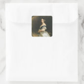 Koningin Victoria 1842 Vierkante Sticker (Tas)