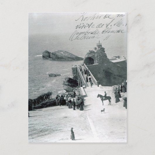 Koningin Victoria aan de Franse kust Briefkaart (Voorkant)