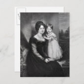 Koningin Victoria als baby met haar moeder Briefkaart (Voorkant / Achterkant)