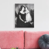 Koningin Victoria als baby met haar moeder Canvas Afdruk (Insitu (Woonkamer))