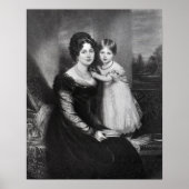 Koningin Victoria als baby met haar moeder Poster (Voorkant)