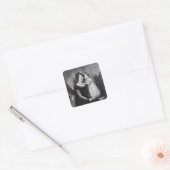 Koningin Victoria als baby met haar moeder Vierkante Sticker (Envelop)