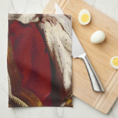 Koningin Victoria Bgloeiroze Bubble Theedoek (Quarter Fold)